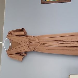 Brown floor length dress, size small, Baltic Born